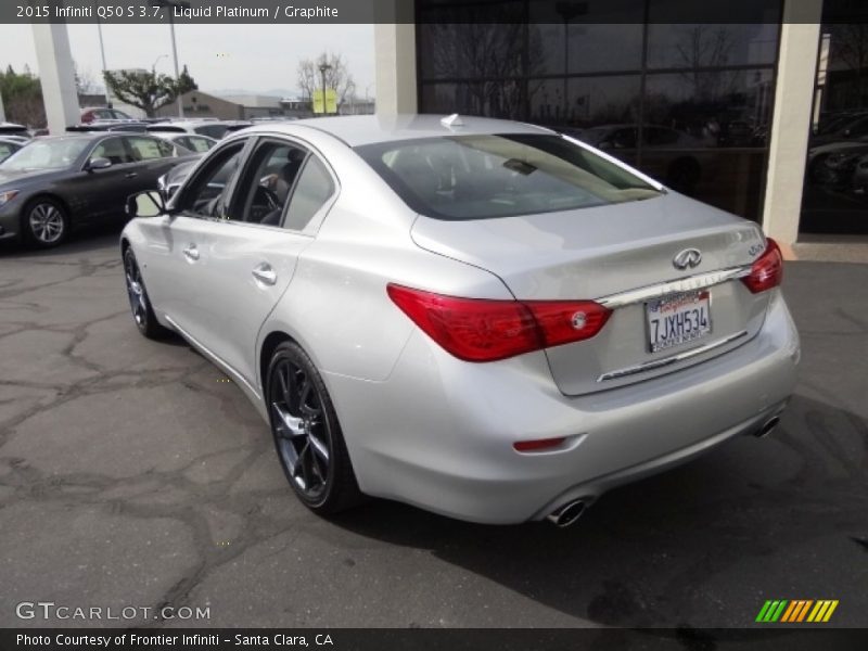 Liquid Platinum / Graphite 2015 Infiniti Q50 S 3.7