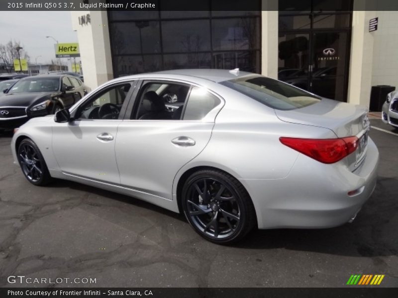 Liquid Platinum / Graphite 2015 Infiniti Q50 S 3.7