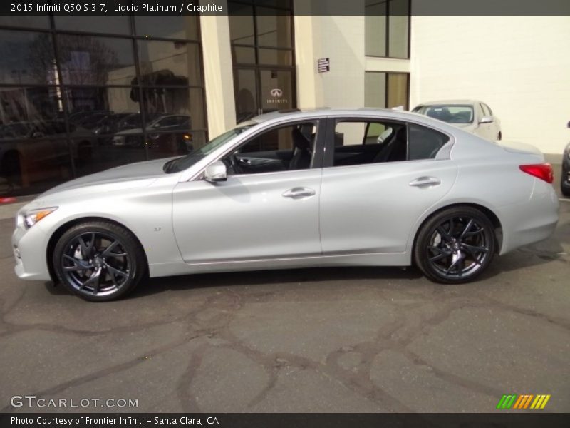 Liquid Platinum / Graphite 2015 Infiniti Q50 S 3.7