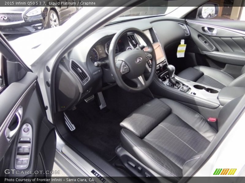 Graphite Interior - 2015 Q50 S 3.7 