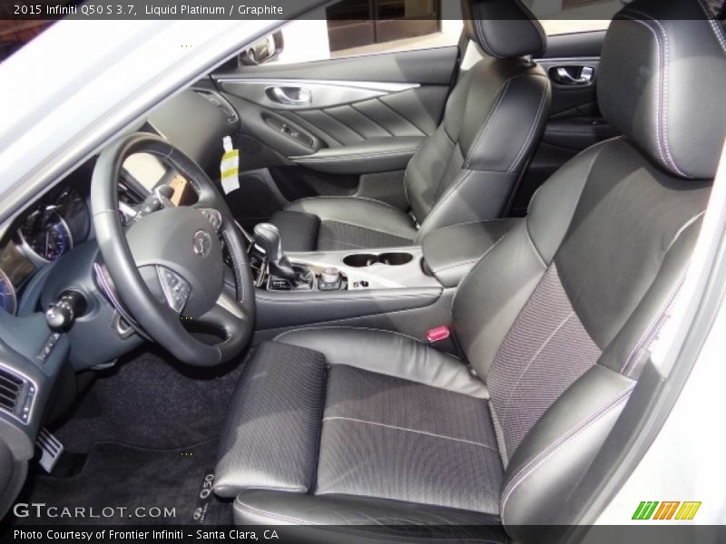 Liquid Platinum / Graphite 2015 Infiniti Q50 S 3.7