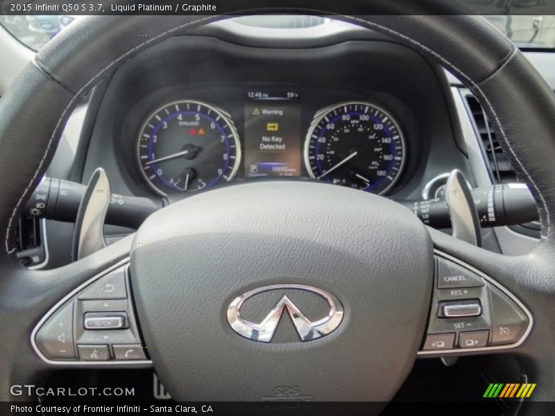 Liquid Platinum / Graphite 2015 Infiniti Q50 S 3.7