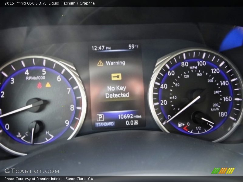 Liquid Platinum / Graphite 2015 Infiniti Q50 S 3.7