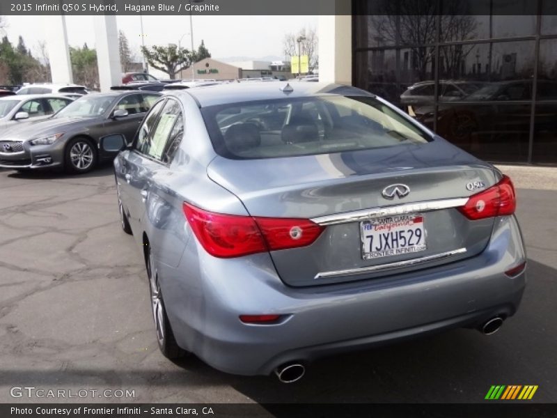 Hagane Blue / Graphite 2015 Infiniti Q50 S Hybrid
