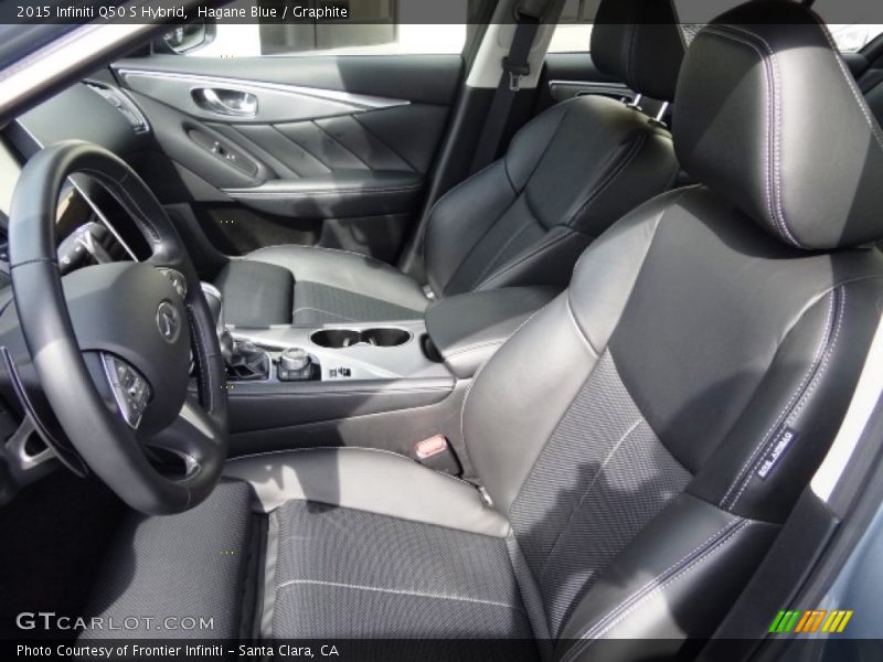 Hagane Blue / Graphite 2015 Infiniti Q50 S Hybrid