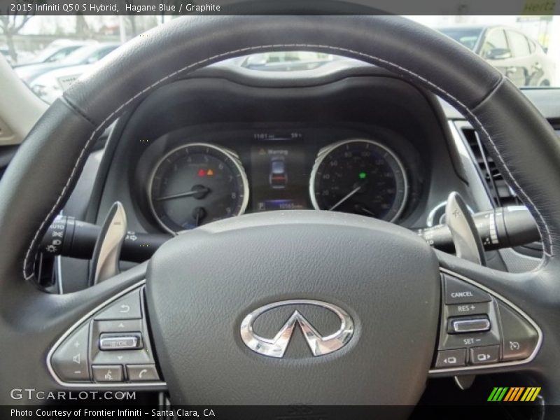 Hagane Blue / Graphite 2015 Infiniti Q50 S Hybrid