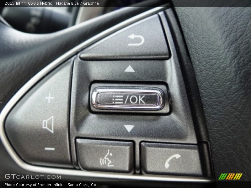 Hagane Blue / Graphite 2015 Infiniti Q50 S Hybrid