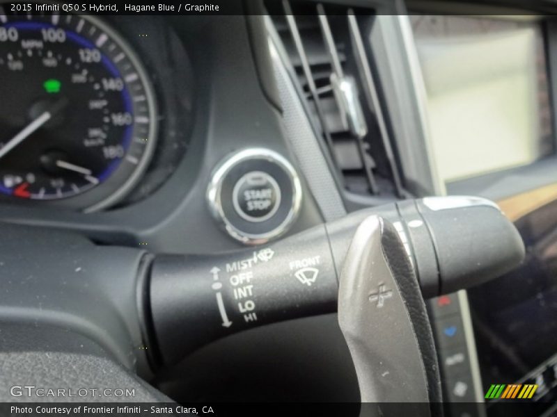 Hagane Blue / Graphite 2015 Infiniti Q50 S Hybrid