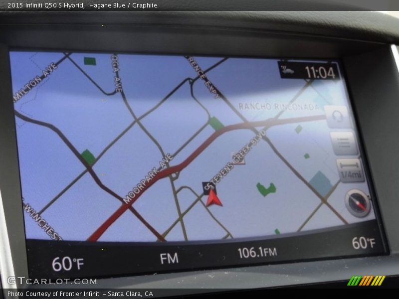 Hagane Blue / Graphite 2015 Infiniti Q50 S Hybrid