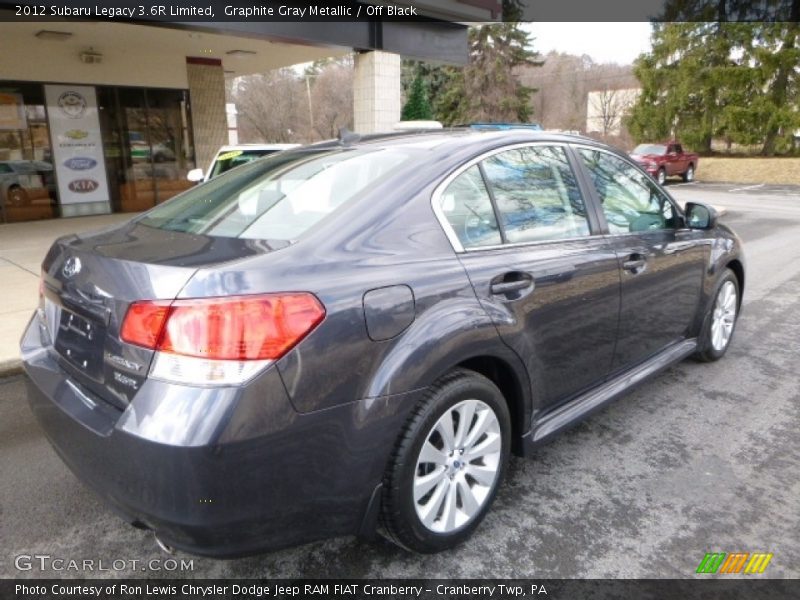 Graphite Gray Metallic / Off Black 2012 Subaru Legacy 3.6R Limited