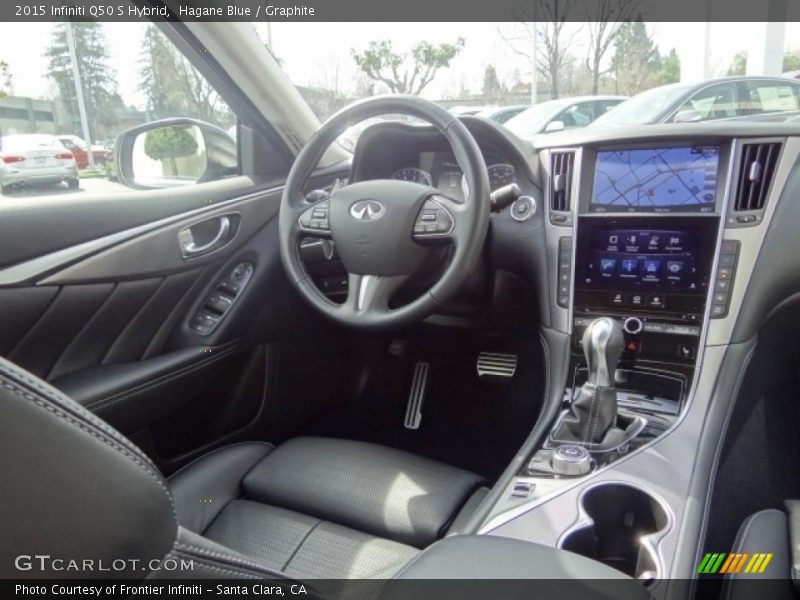 Hagane Blue / Graphite 2015 Infiniti Q50 S Hybrid