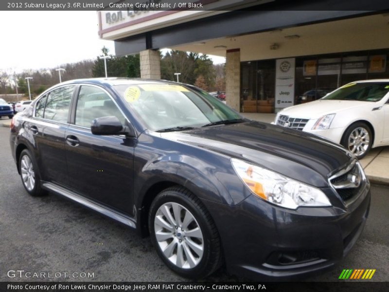 Graphite Gray Metallic / Off Black 2012 Subaru Legacy 3.6R Limited