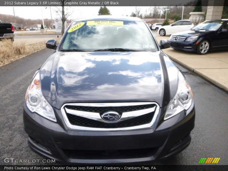 Graphite Gray Metallic / Off Black 2012 Subaru Legacy 3.6R Limited
