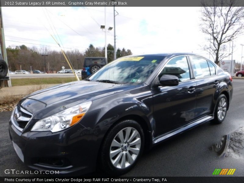 Graphite Gray Metallic / Off Black 2012 Subaru Legacy 3.6R Limited