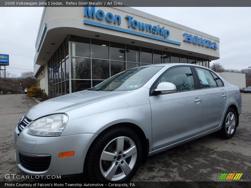 Reflex Silver Metallic / Art Grey 2008 Volkswagen Jetta S Sedan