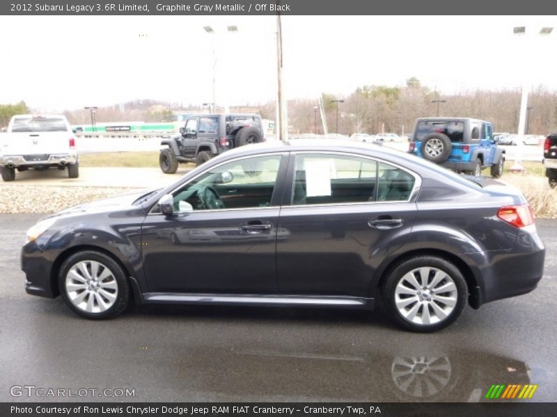 Graphite Gray Metallic / Off Black 2012 Subaru Legacy 3.6R Limited