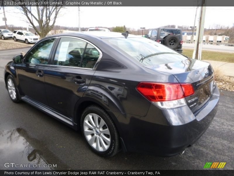 Graphite Gray Metallic / Off Black 2012 Subaru Legacy 3.6R Limited