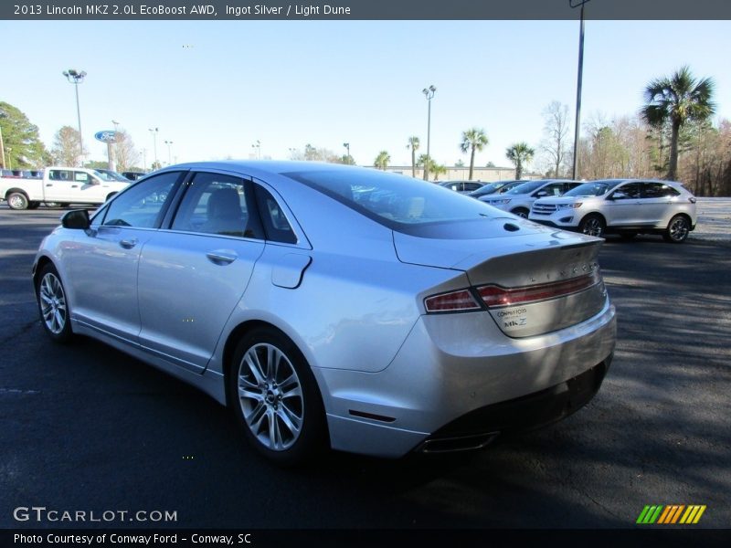 Ingot Silver / Light Dune 2013 Lincoln MKZ 2.0L EcoBoost AWD