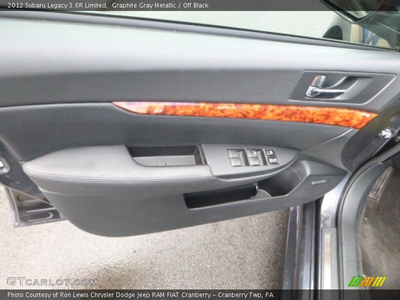 Graphite Gray Metallic / Off Black 2012 Subaru Legacy 3.6R Limited