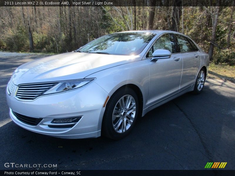 Ingot Silver / Light Dune 2013 Lincoln MKZ 2.0L EcoBoost AWD