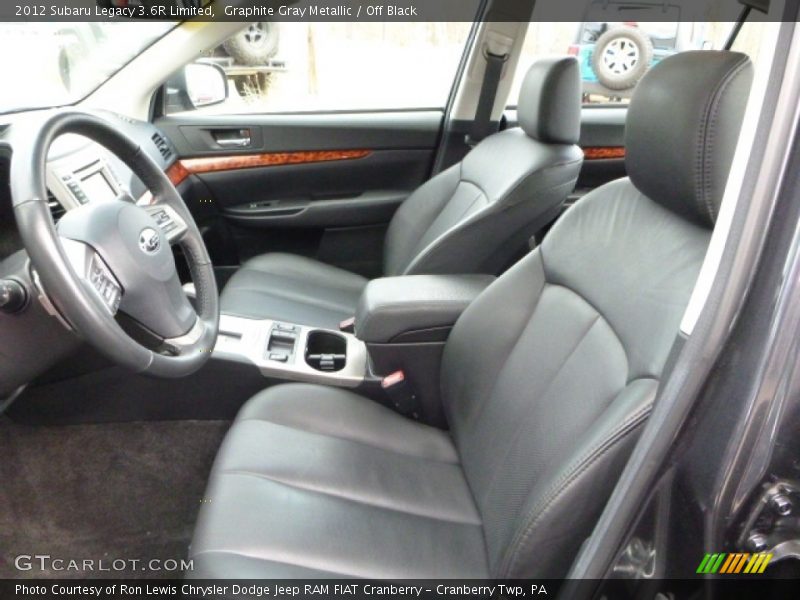 Graphite Gray Metallic / Off Black 2012 Subaru Legacy 3.6R Limited