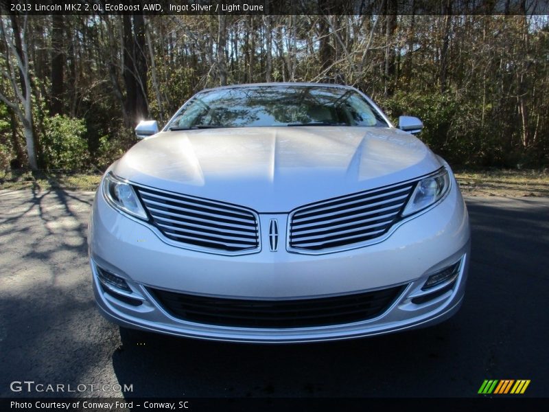 Ingot Silver / Light Dune 2013 Lincoln MKZ 2.0L EcoBoost AWD
