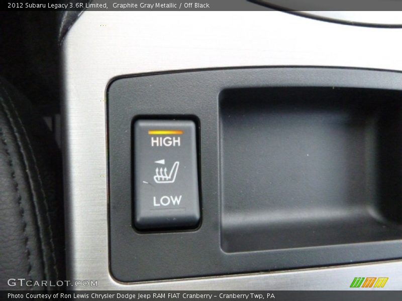 Graphite Gray Metallic / Off Black 2012 Subaru Legacy 3.6R Limited