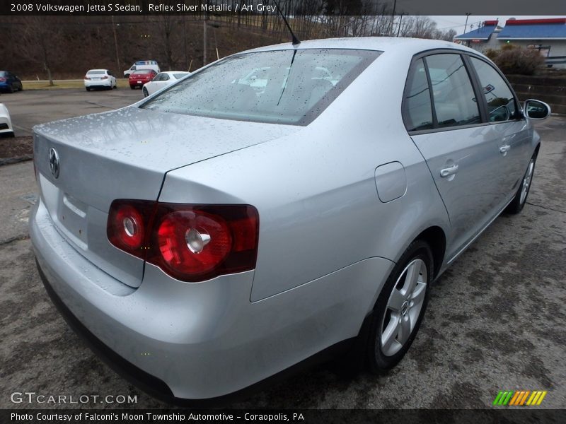 Reflex Silver Metallic / Art Grey 2008 Volkswagen Jetta S Sedan