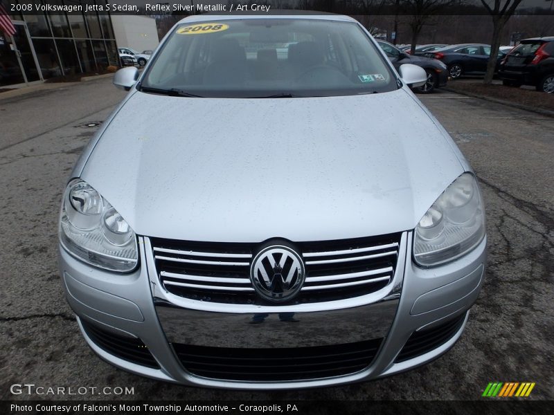 Reflex Silver Metallic / Art Grey 2008 Volkswagen Jetta S Sedan