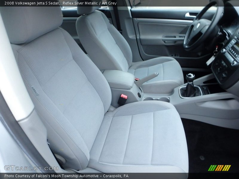 Reflex Silver Metallic / Art Grey 2008 Volkswagen Jetta S Sedan