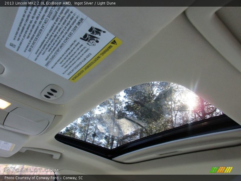 Ingot Silver / Light Dune 2013 Lincoln MKZ 2.0L EcoBoost AWD