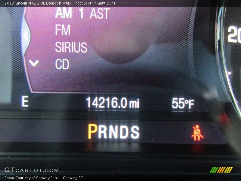 Ingot Silver / Light Dune 2013 Lincoln MKZ 2.0L EcoBoost AWD