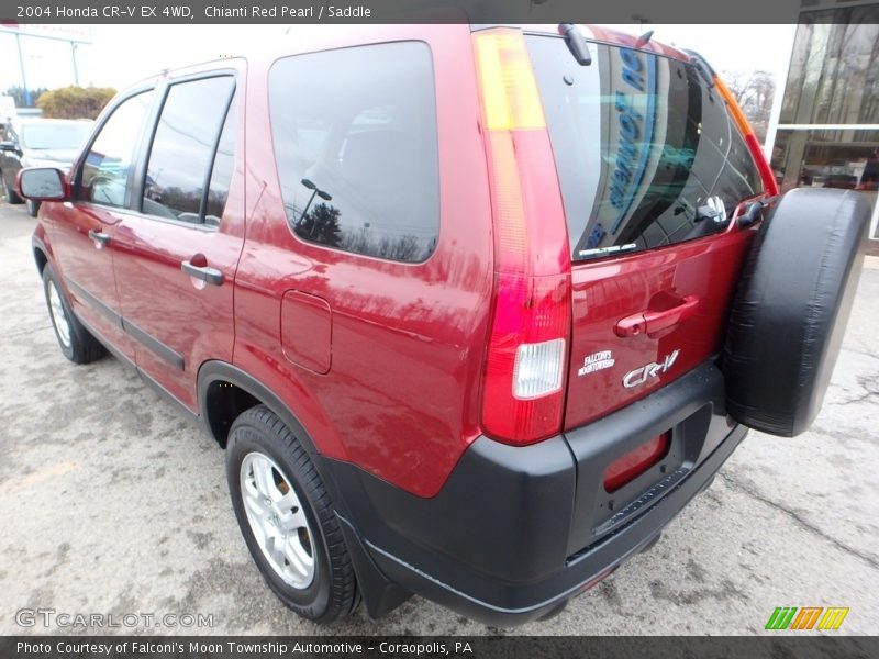 Chianti Red Pearl / Saddle 2004 Honda CR-V EX 4WD