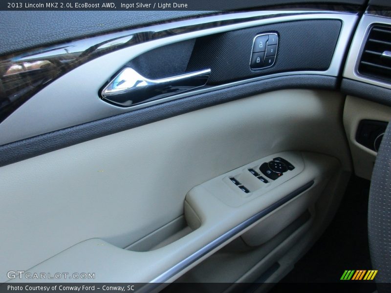 Ingot Silver / Light Dune 2013 Lincoln MKZ 2.0L EcoBoost AWD