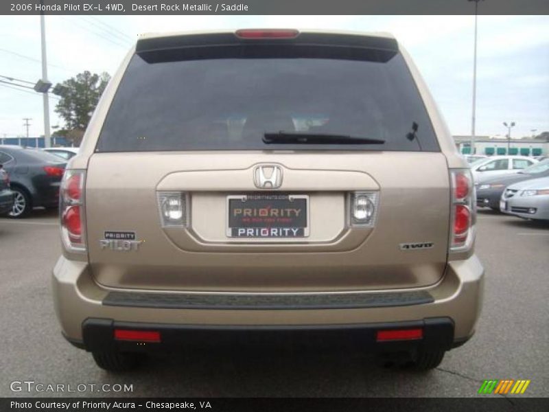 Desert Rock Metallic / Saddle 2006 Honda Pilot EX-L 4WD