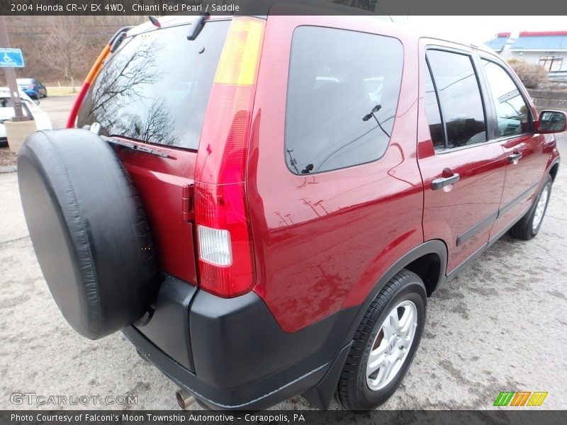 Chianti Red Pearl / Saddle 2004 Honda CR-V EX 4WD
