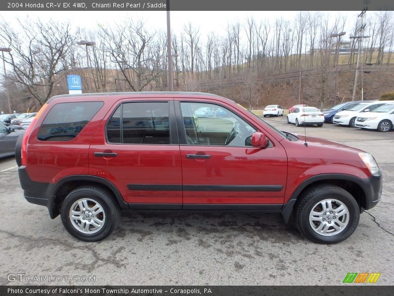 Chianti Red Pearl / Saddle 2004 Honda CR-V EX 4WD