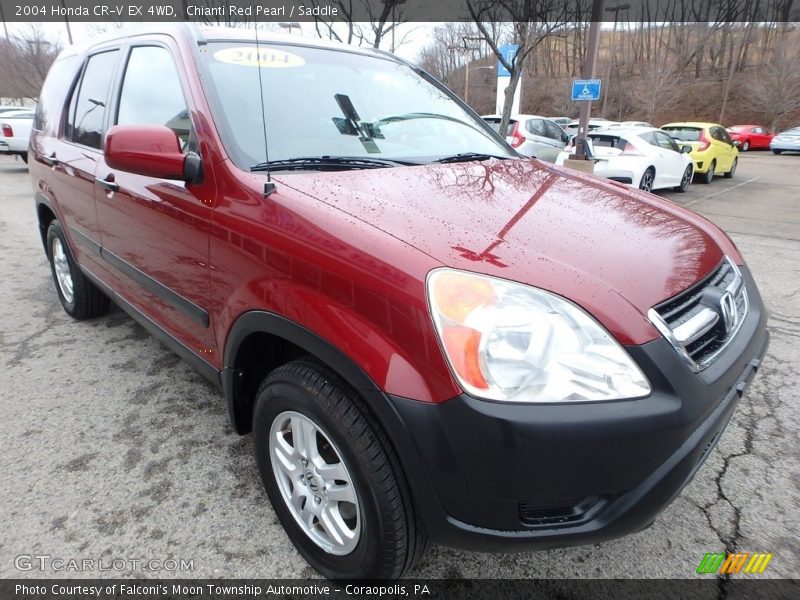Chianti Red Pearl / Saddle 2004 Honda CR-V EX 4WD