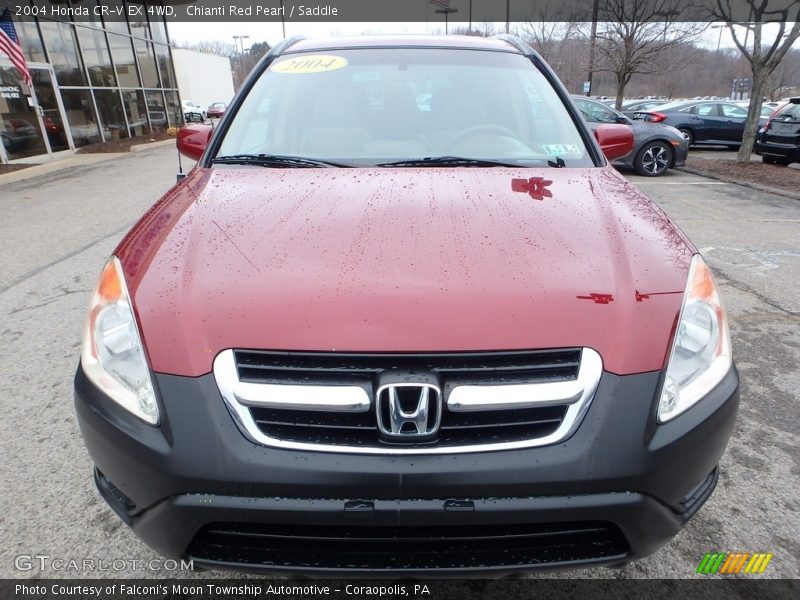 Chianti Red Pearl / Saddle 2004 Honda CR-V EX 4WD