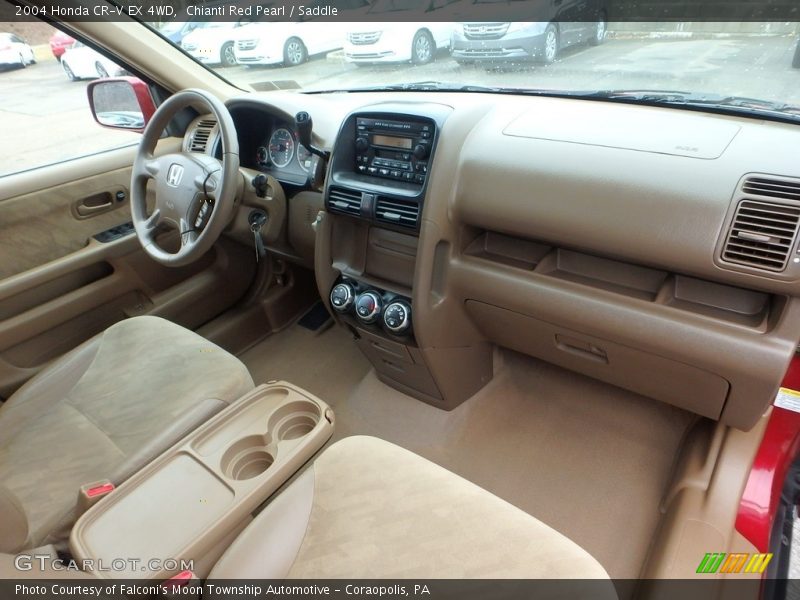 Chianti Red Pearl / Saddle 2004 Honda CR-V EX 4WD