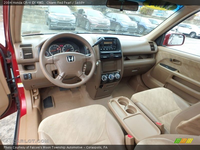 Chianti Red Pearl / Saddle 2004 Honda CR-V EX 4WD