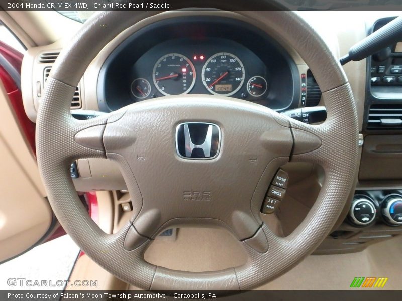 Chianti Red Pearl / Saddle 2004 Honda CR-V EX 4WD