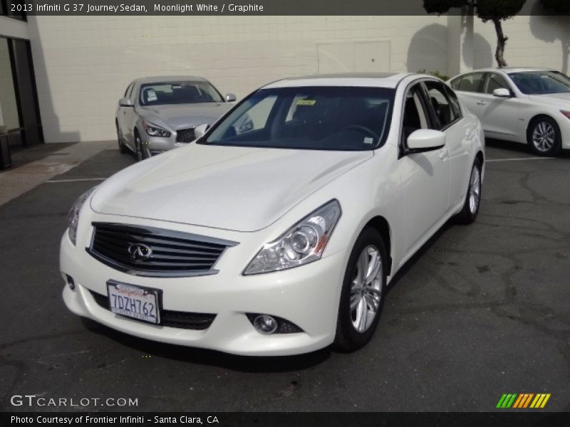 Moonlight White / Graphite 2013 Infiniti G 37 Journey Sedan