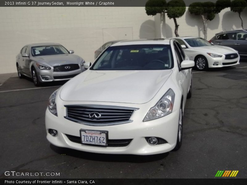 Moonlight White / Graphite 2013 Infiniti G 37 Journey Sedan