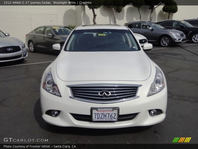 Moonlight White / Graphite 2013 Infiniti G 37 Journey Sedan