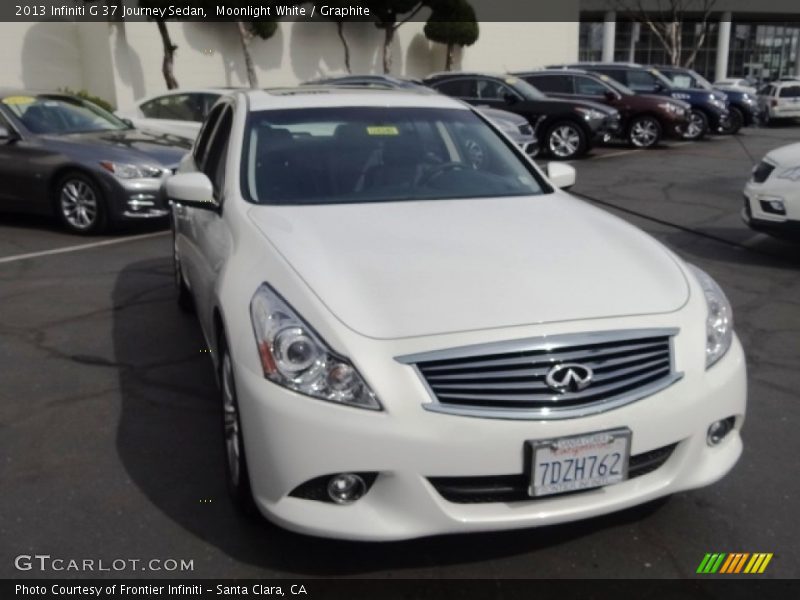 Moonlight White / Graphite 2013 Infiniti G 37 Journey Sedan