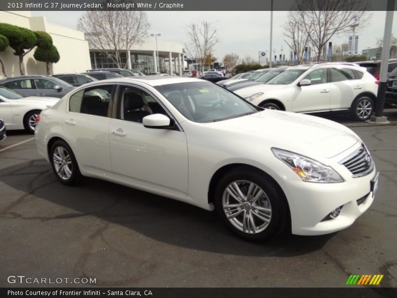 Moonlight White / Graphite 2013 Infiniti G 37 Journey Sedan