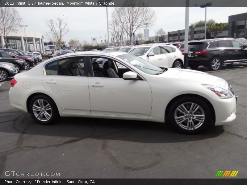 Moonlight White / Graphite 2013 Infiniti G 37 Journey Sedan