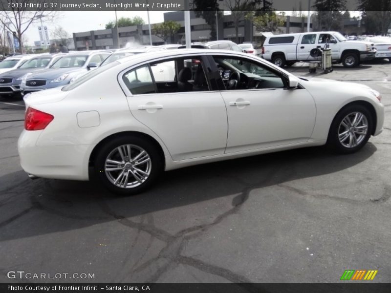 Moonlight White / Graphite 2013 Infiniti G 37 Journey Sedan