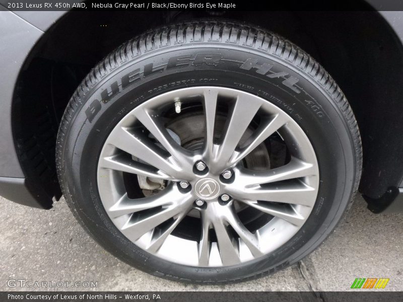 Nebula Gray Pearl / Black/Ebony Birds Eye Maple 2013 Lexus RX 450h AWD